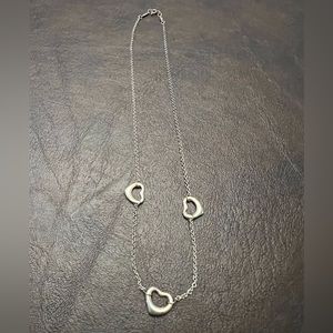 Tiffany & Co Authentic necklace with 3 small hearts